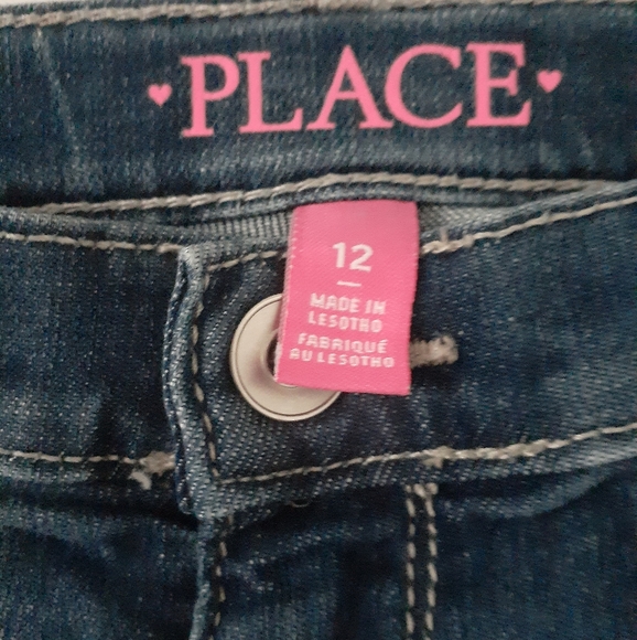 🦋4/20🦋Kids Place 3/4 Jeans (Girl) - Picture 3 of 4